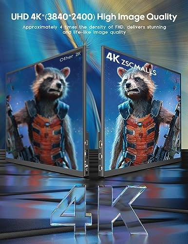 Portable Gaming Monitor - ZSCMALLS [some unique identifier] 14.5 Inches 3840 x 2400 Pixels