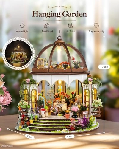 Miniature House Kit - LED Light Book Nook