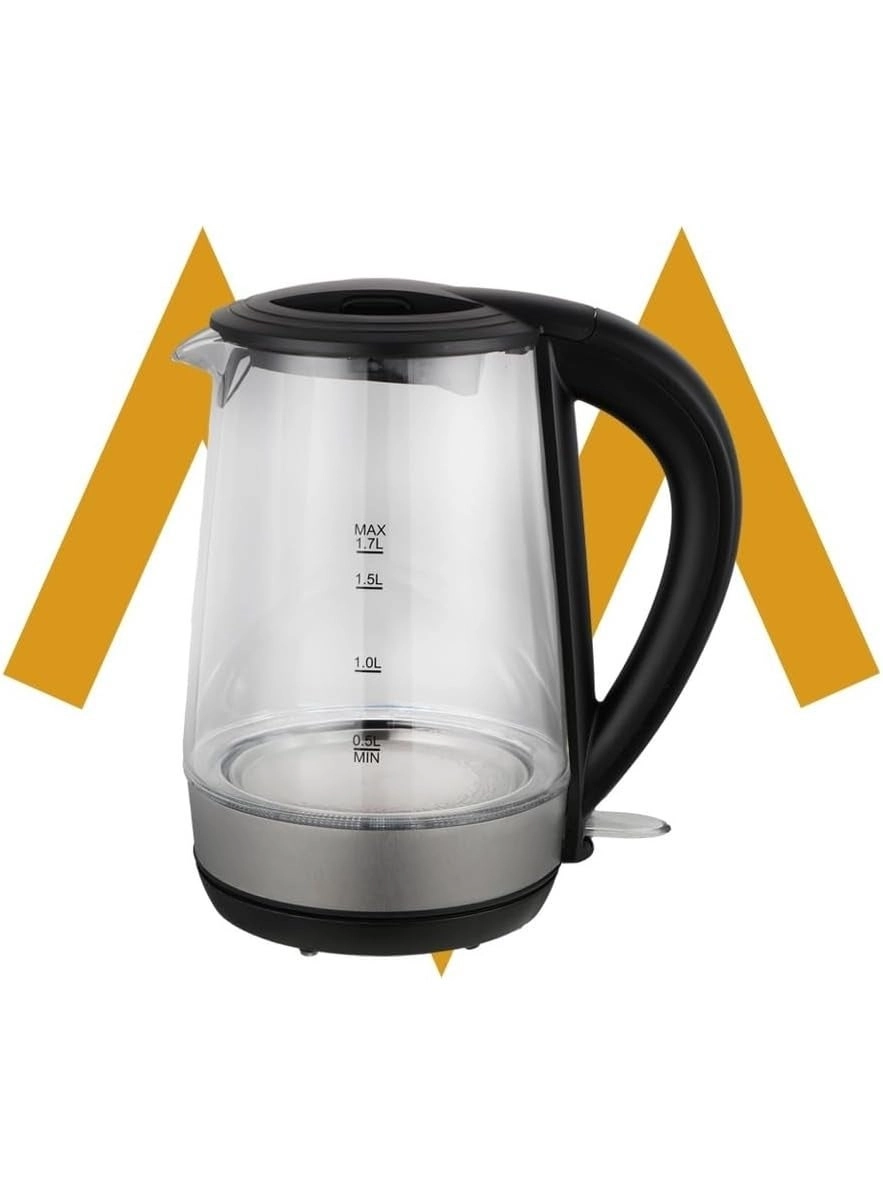 Glass Stainless Steel Electric Kettle