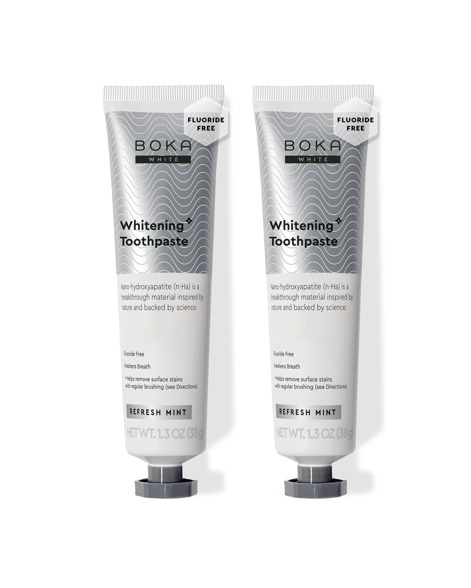 BOKA Nano Hydroxyapatite Toothpaste Refresh Mint Adult 1.3 Fl Oz 2Pk