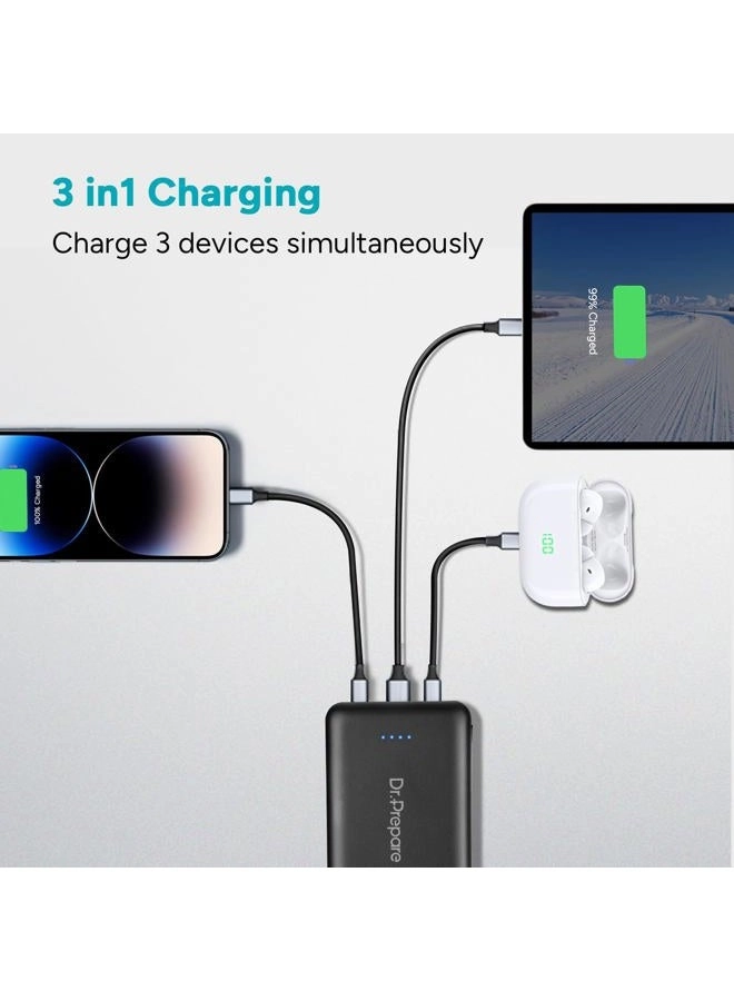 GD-K6 - 10000mAh 5V/3A 3X Faster Charging 2 USB Type-C input