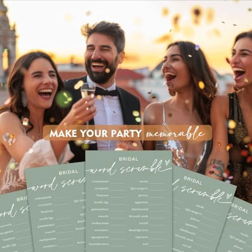 Bridal Shower Games Cards - 25 pieces Adult