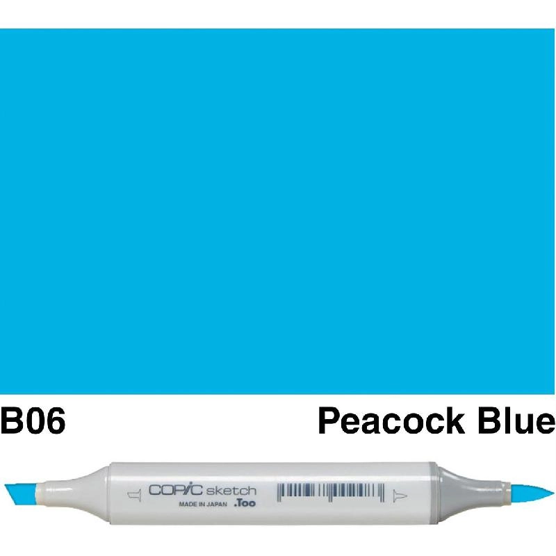 Copic Sketch B-06 - Peacock Blue Twin Tip