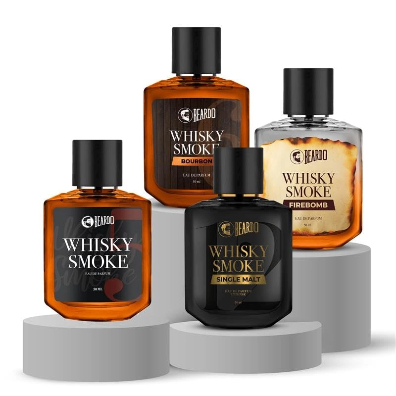 Aroma De France Whisky Smoke Bourbon - Eau de Parfum 50ml + Whisky Smoke Firebomb - Eau de Parfum 50ml + Whisky Smoke Single Malt - Eau de Parfum 50ml + Whisky Smoke - Eau de Parfum 50ml