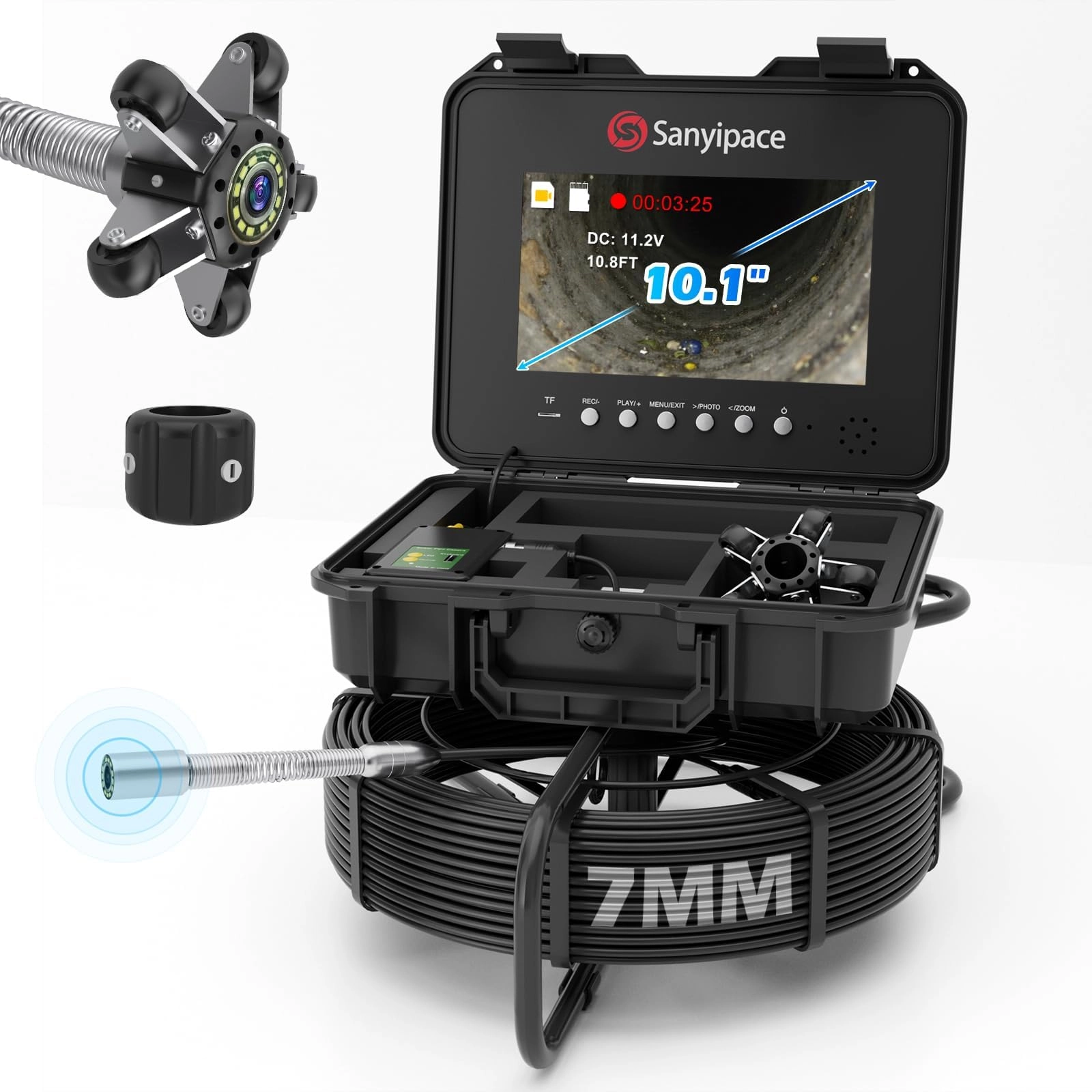 Sanyipace Drain Pipe Camera - 7mm 30M