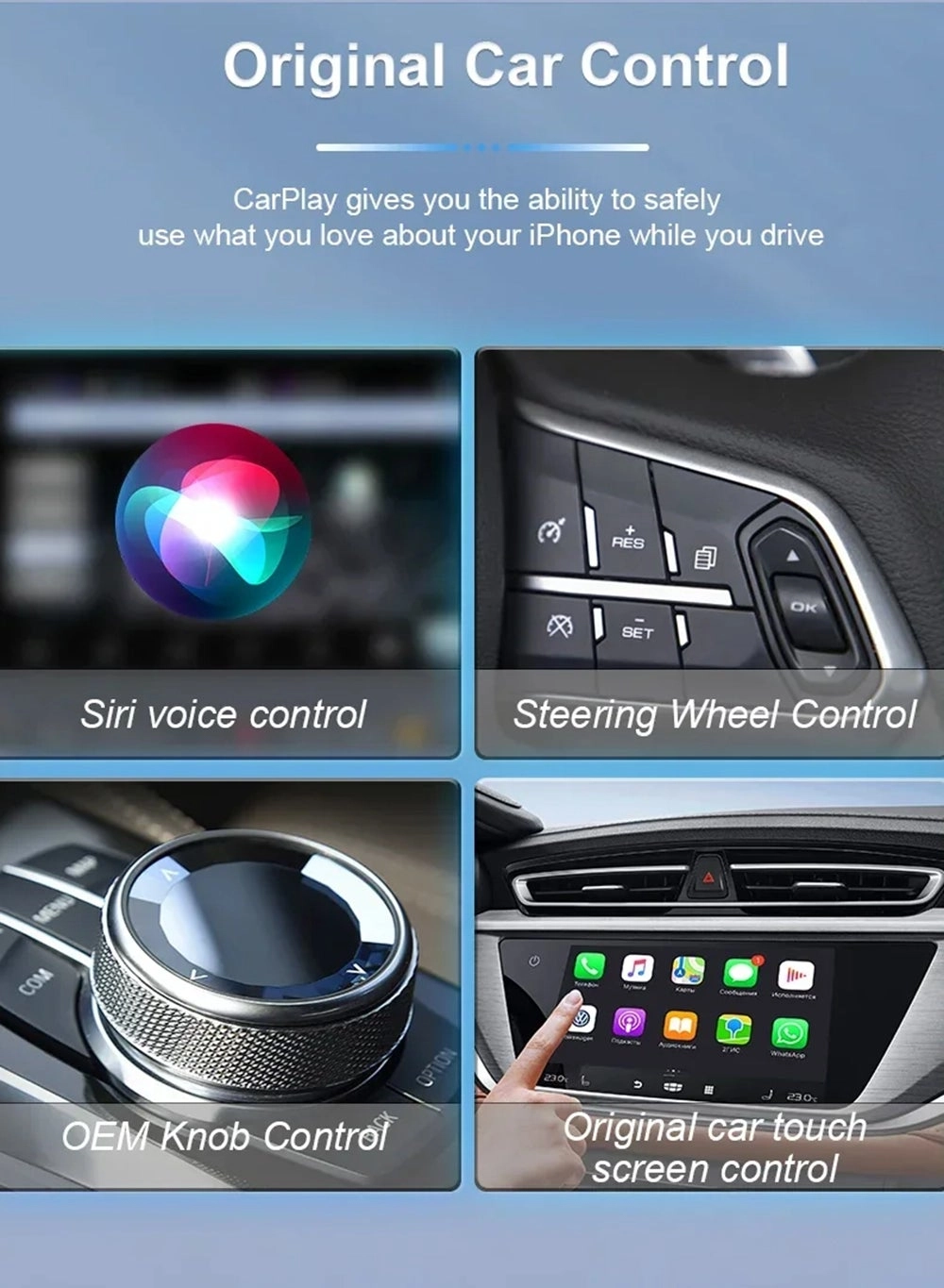 Wireless Carplay Adapter - Wireless Apple iPhone Android Phone