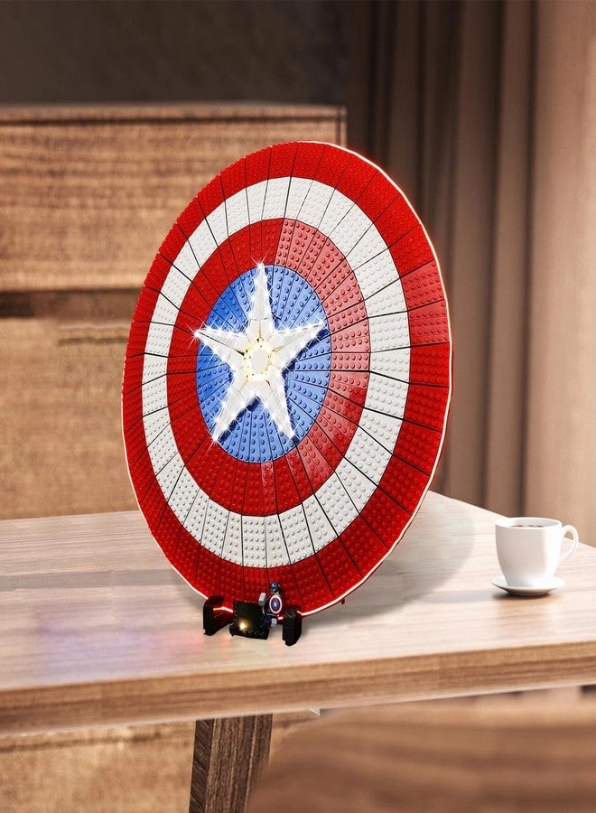 LED Light Kit - Compatible with Lego Marvel Captain America's Shield 76262 Light Only RC Version