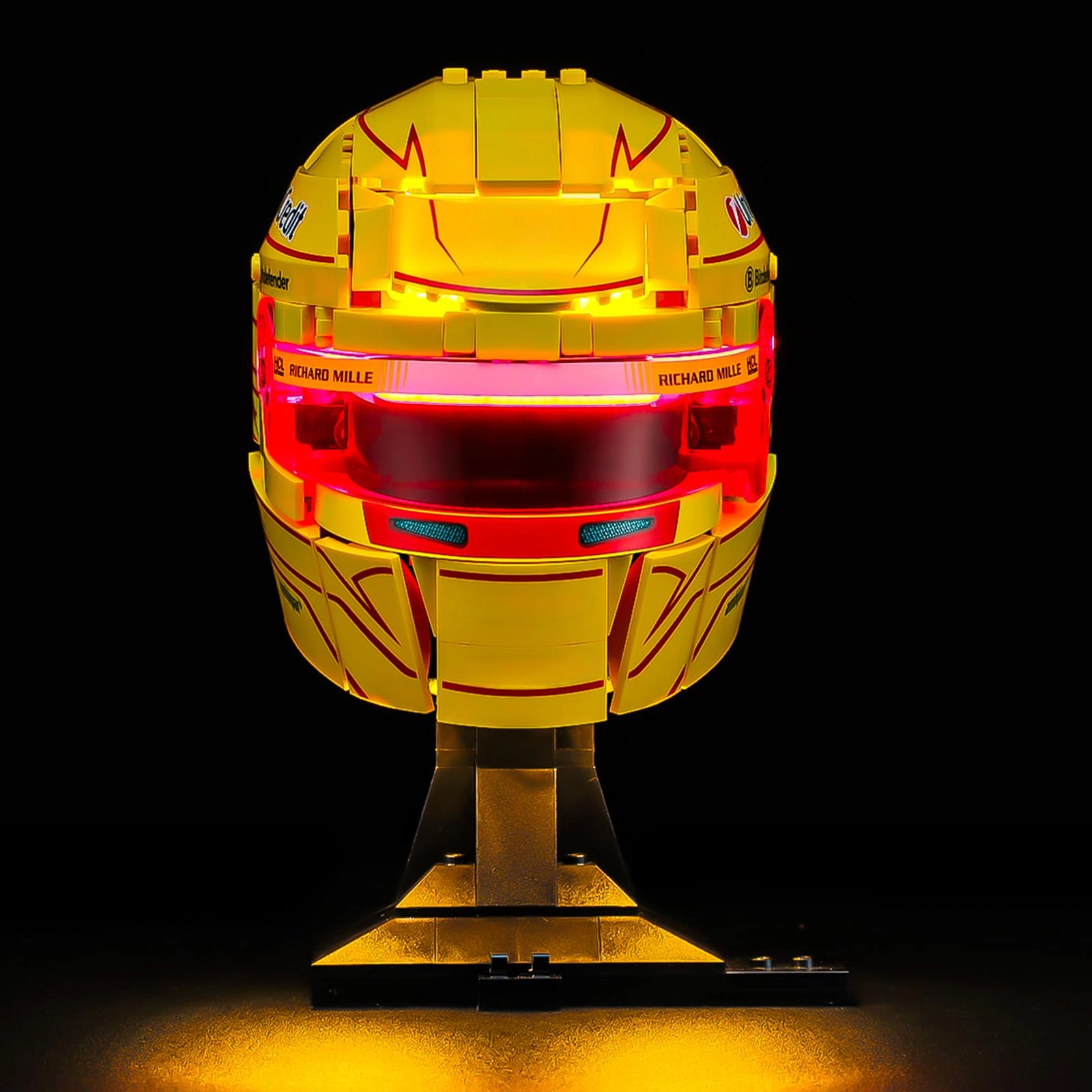 BRIKSMAX LED Lighting for Scuderia Ferrari HP Lewis Hamilton Helmet (43022) - Compatible Light Set Without Lego Set Premium Decorative Light