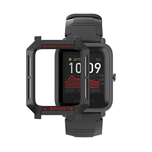 Full Body Case for Huami-Amazfit Bip Lite Version 1S / Bip S - All-inclusive protection Black+Grey Red TPU