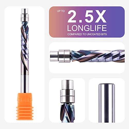 Compression Flush Trim Router Bit - 1/4 Shank