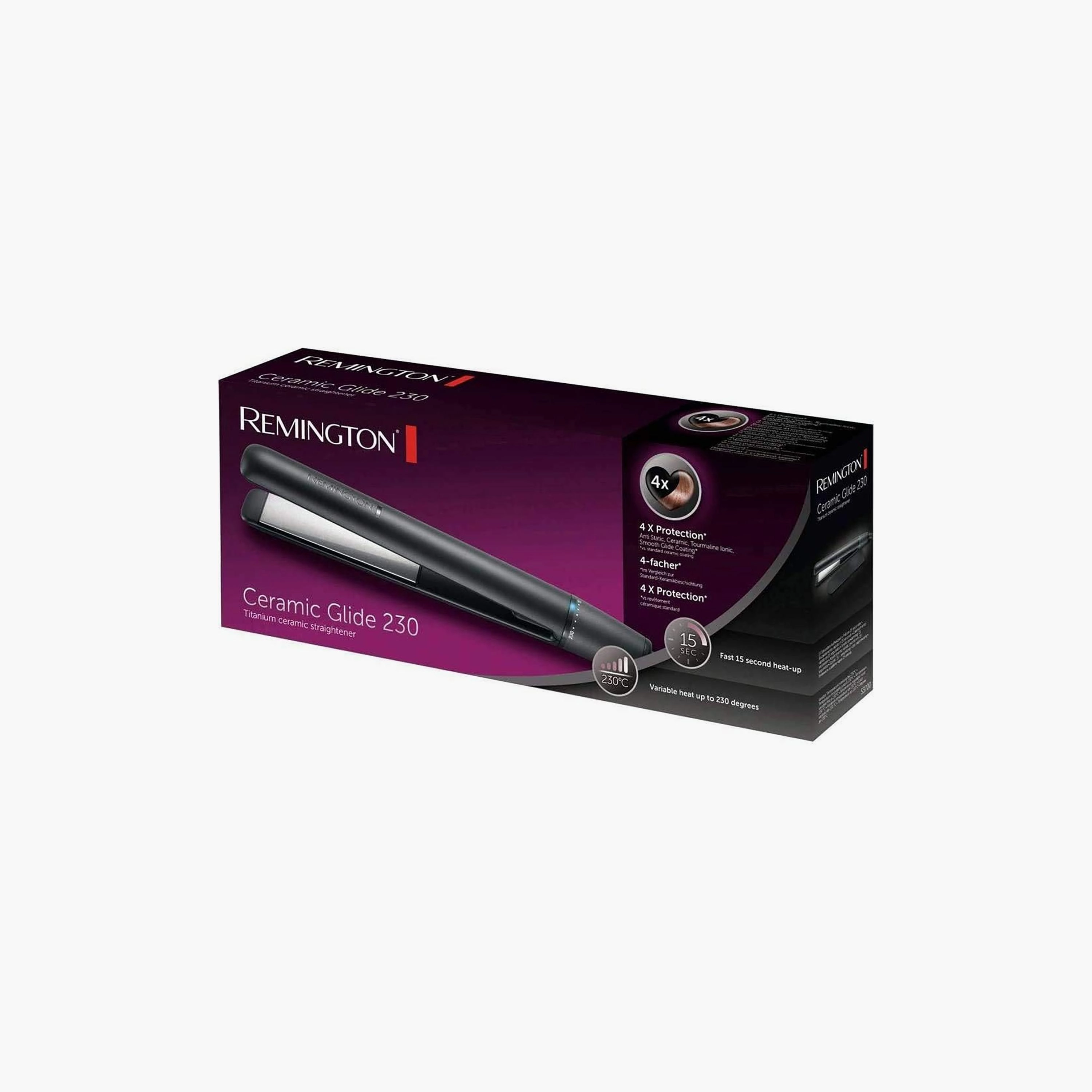Hair Straightener S3700 - Black 1.8 metre cord