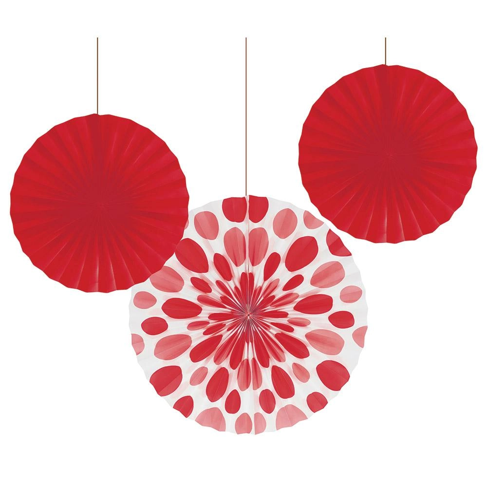 CREATIVE CONVERTING Solid & Polka Dot Paper Fan