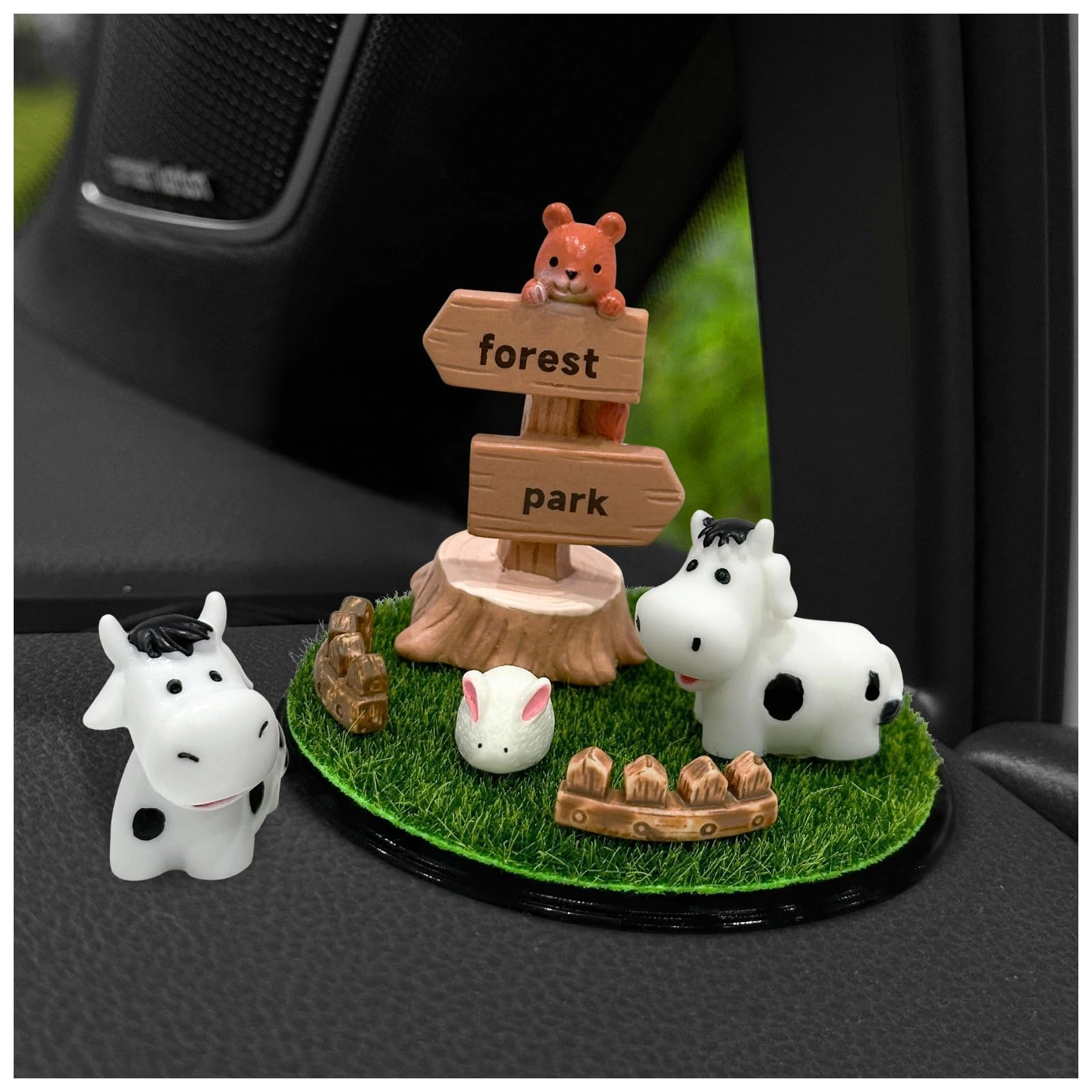 superkaka Animal Car Dashboard Decorations - Resin