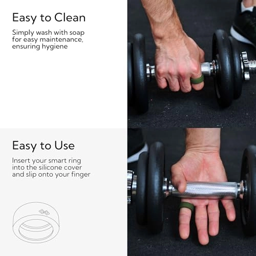 Smart Ring Protector - L for 10/11/12/13 7mm and 8mm Silicone Green