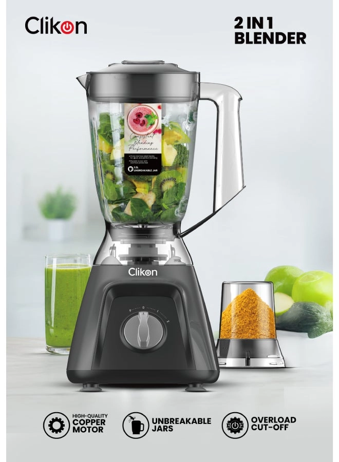 Clikon CK2683 - 2 In 1 Active Blender with Overheat Protection