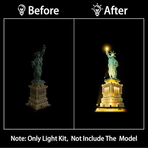 Lighting Kit 21042 for LEGO Statue of Liberty 21042 - ABS