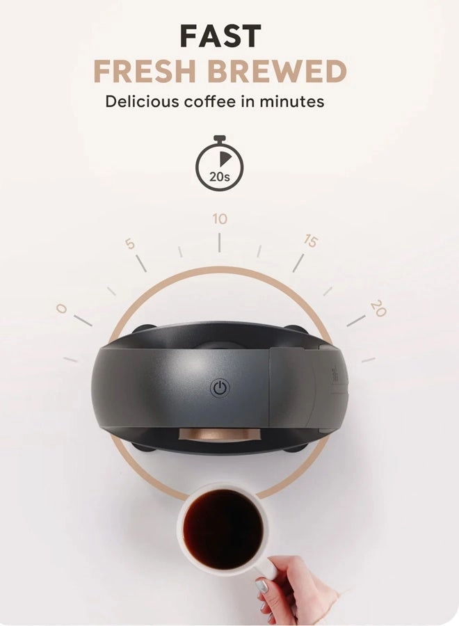 Mini Coffee Brewer - Single Serve One-Touch Automatic Brewing