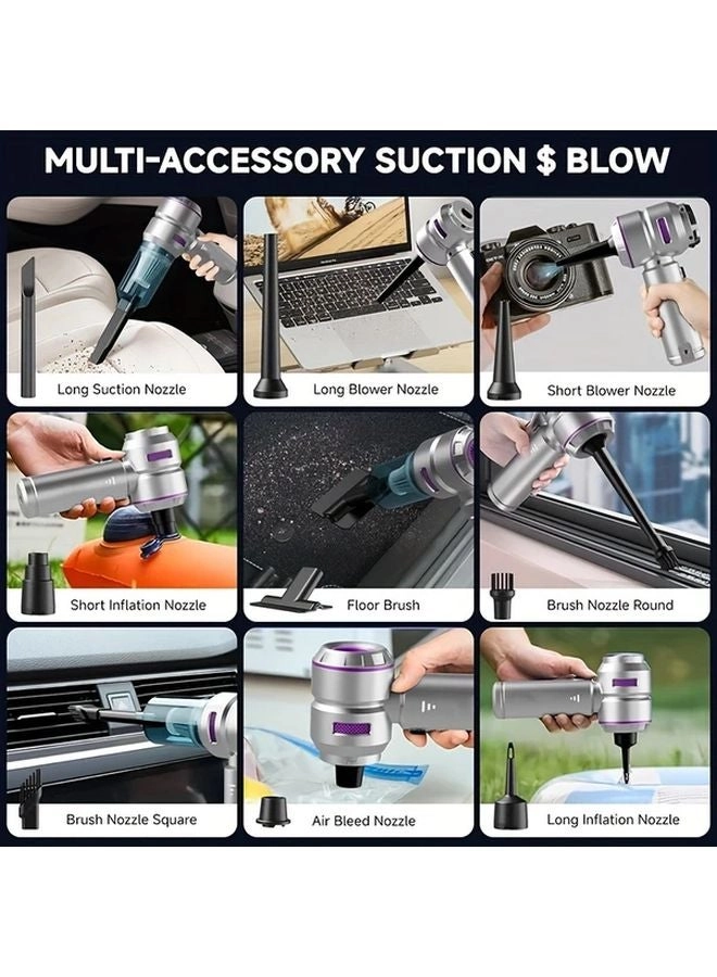 4-in-1 Wireless Handheld Vacuum Cleaner - 2000mAh