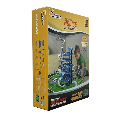 Multi Level Lift Parking Set (660-A324) - Police Station
