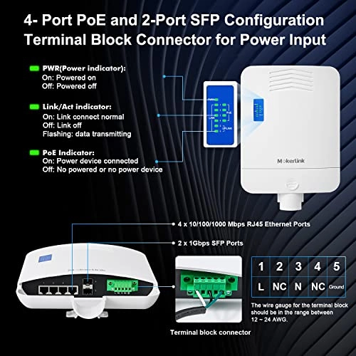 6 Port Gigabit PoE Switch - 6-ports