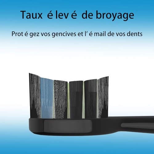 Brush Heads - Pack of 6 Compatible with My Variations Sonic Black