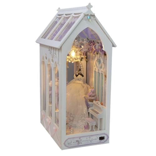 Miniature Villa Dollhouse - Wood DIY LED