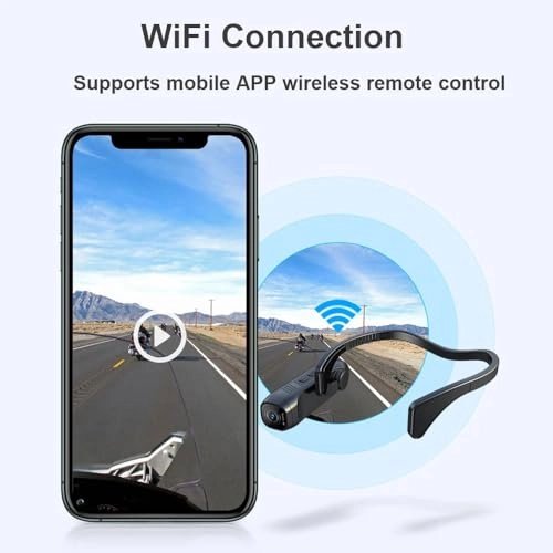 Head Mounted Digital Wifi Camera - 8GB to 512GB 4K 30FPS