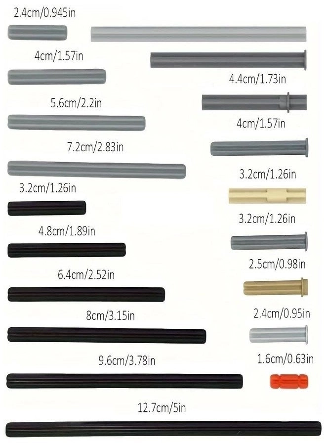 Axle Rods Assortment Pack - Plastic 120 Pieces