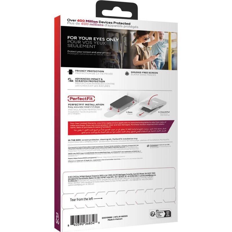 Privacy Glass Screen Protector for iPhone 17