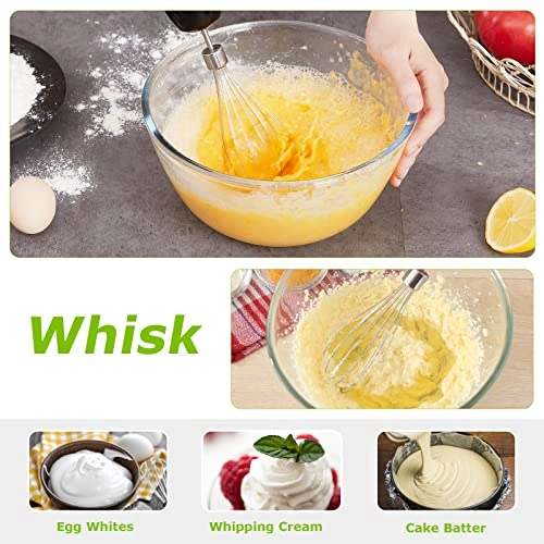 Immersion Blender - 20 Variable Speeds & Turbo, 4-in-1 Stainless Steel