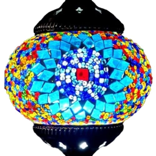 Moroccan Turkish Mosaic Pendant Ceiling Lamp - E27 13cm 80cm
