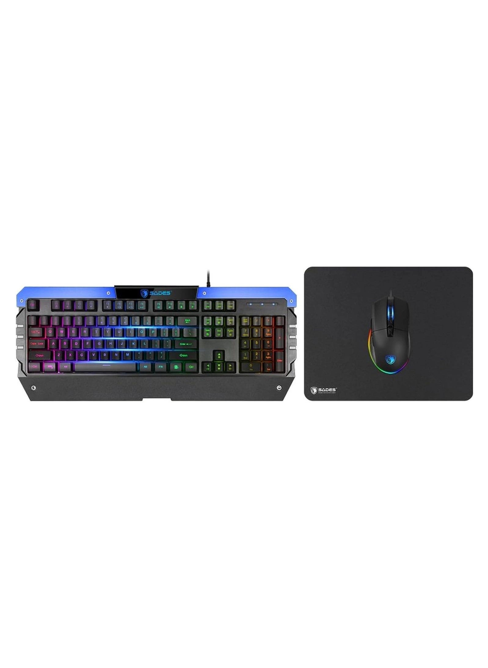 Battle Ram Keyboard - Full size 104 keys RGB + Battle Ram Mouse - PMW 3050 Omron RGB + Battle Ram Mousepad