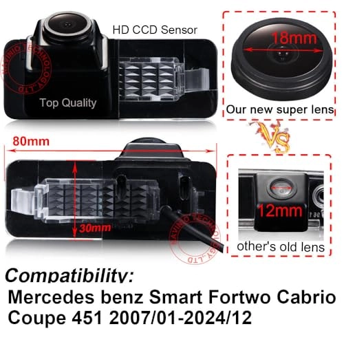 HD IP68 Rear View Camera - Night vision 1280x 720 pixels + 7'' Monitor