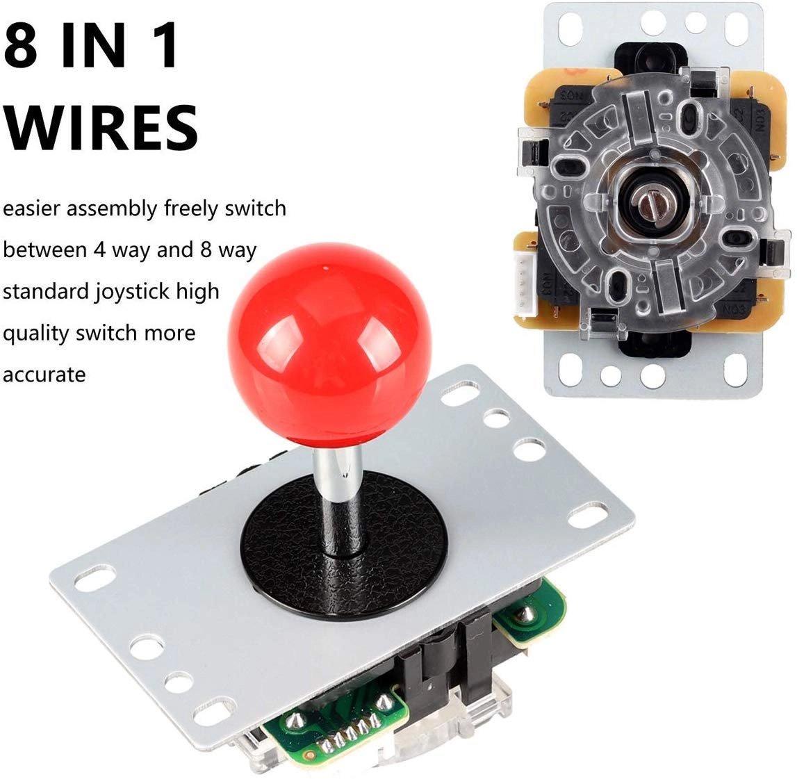 Arcade Stick DIY Kit + 5Pin Rocker + USB Encoder + Push Button - USB PC Windows
