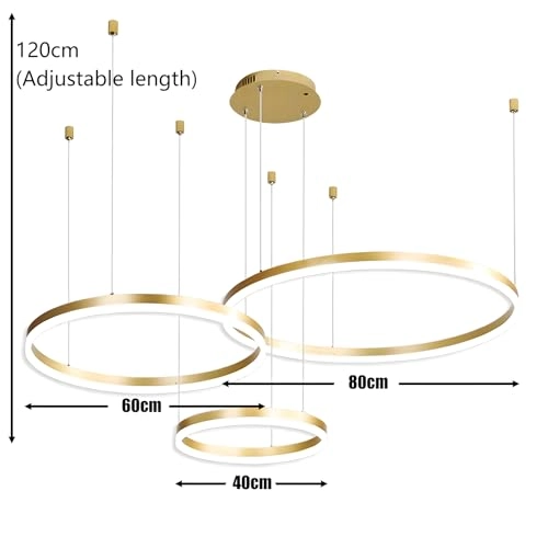 Metal LED Chandelier - 200 cm (adjustable)