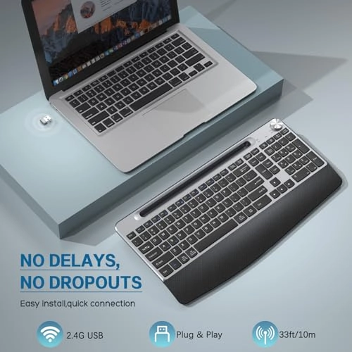 ERGONOMIC WIRELESS KEYBOARD - Wireless