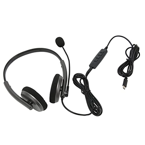 Call Center Headset - Type-C Space Gray Plug and Play