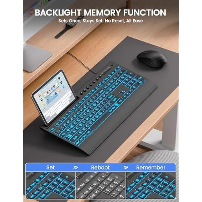 LARGE PRINT BACKLIT KEYBOARD