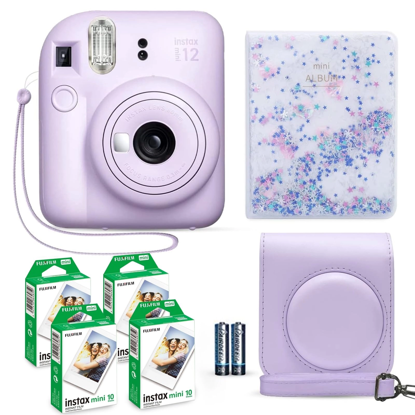 INSTAX MINI 12 - Purple Bundle