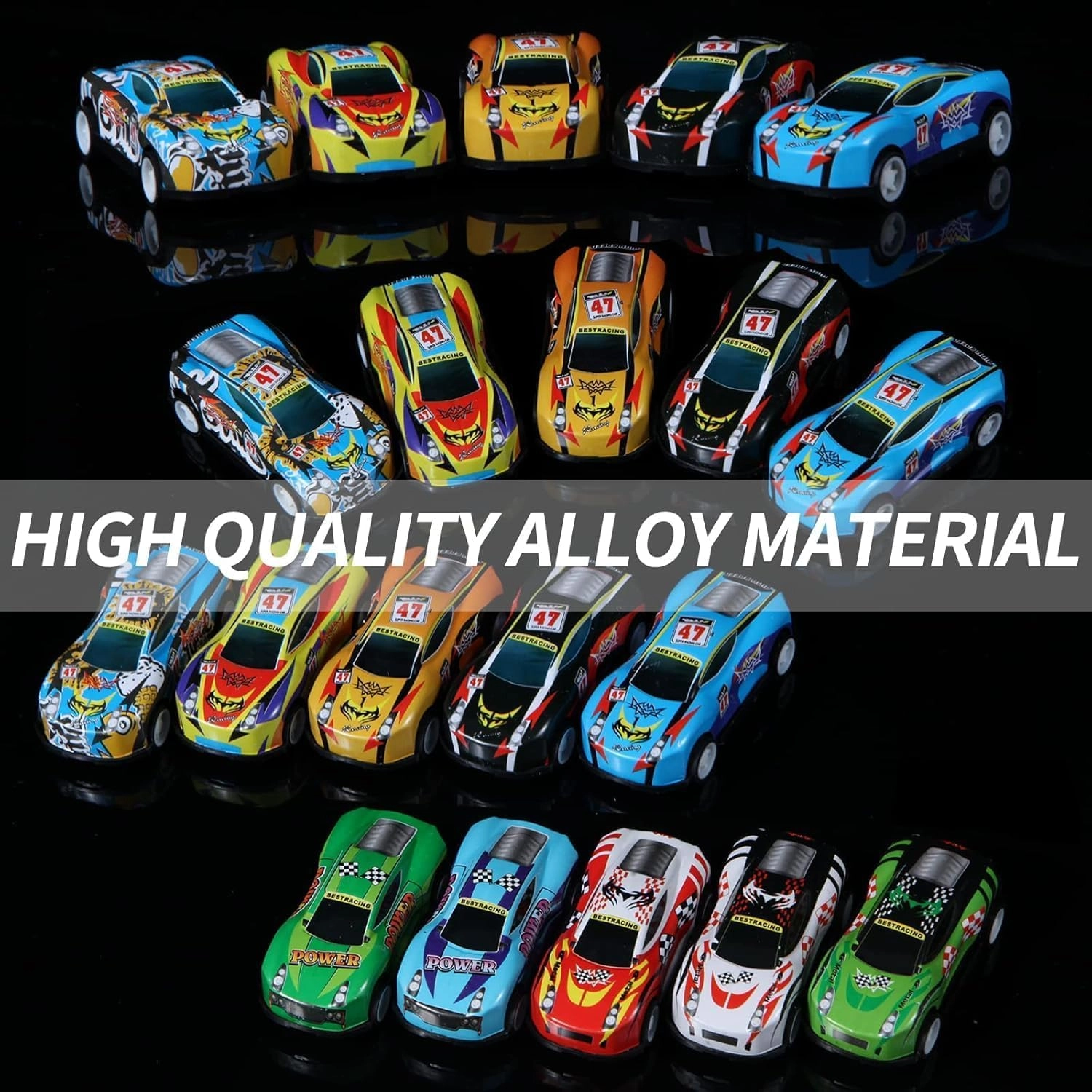 Pull Back Car Container Set - 1:64 24pcs
