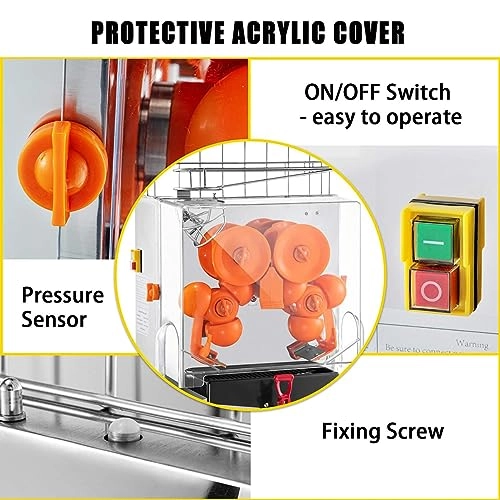 Commercial Orange Juicer Machine - 120W
