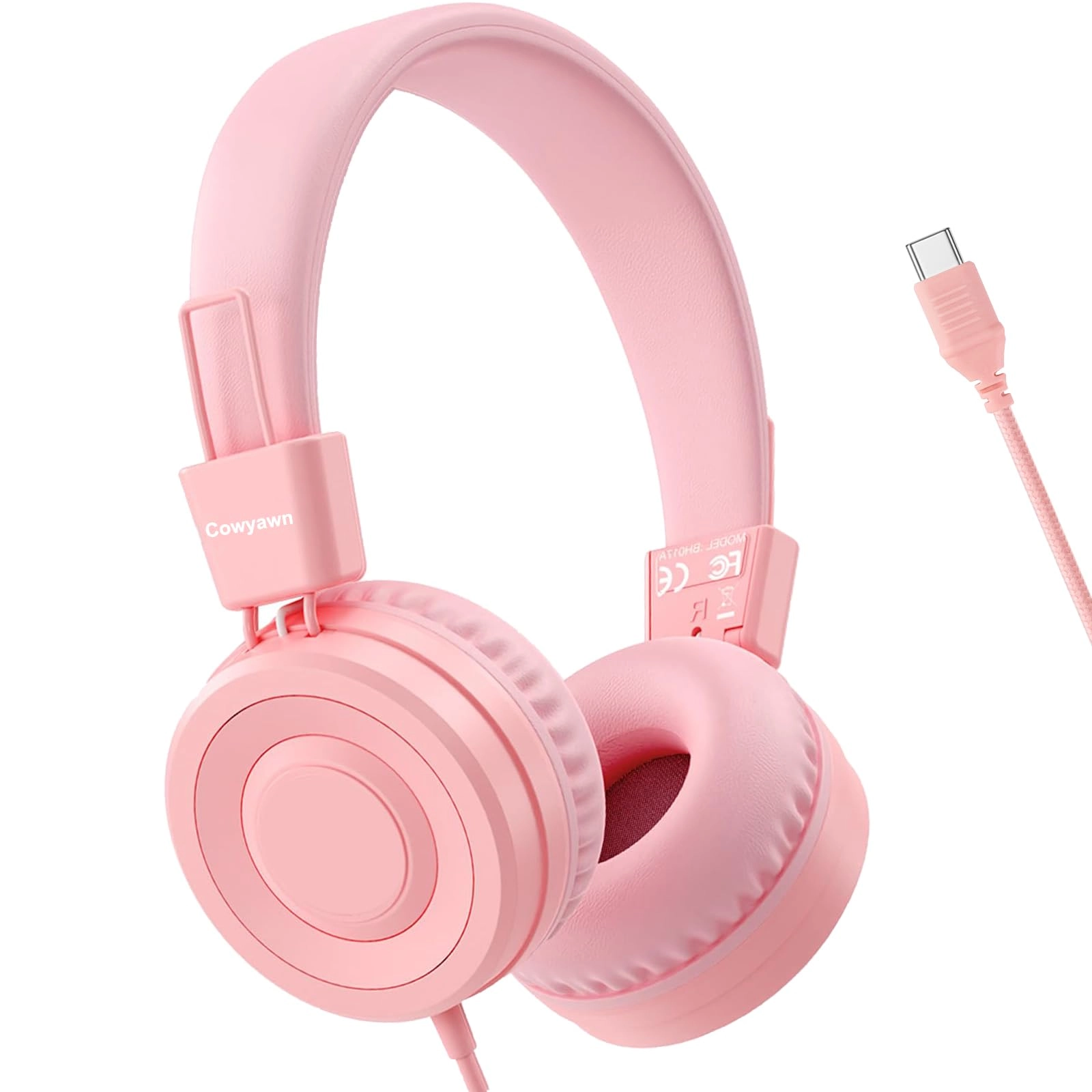 USB Type C Kids Headphones Wired Headphone