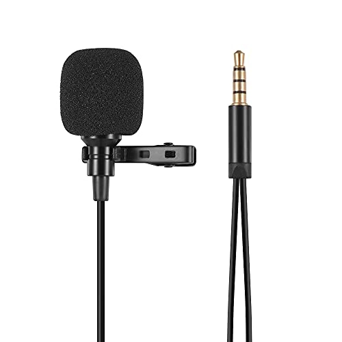 Mini Portable Clip-on Lapel Lavalier Condenser 3.5mm-Mini-Jack Microphone
