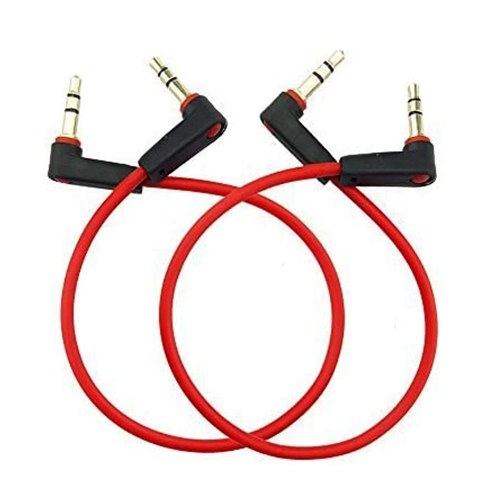 3.5mm TRRS Audio Cable - Right Angle 8 inch 2Pack