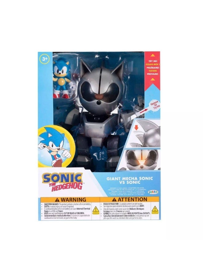 Sonic The Hedgehog Giant Mecha Sonic vs Sonic - 3 years Sonic 2 Pieces