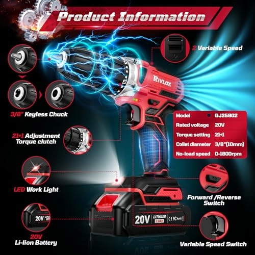 Cordless Drill - 2.0Ah