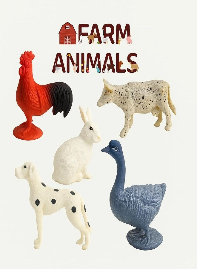 Farm Animal Toy Set - 2+ Years 6 pieces