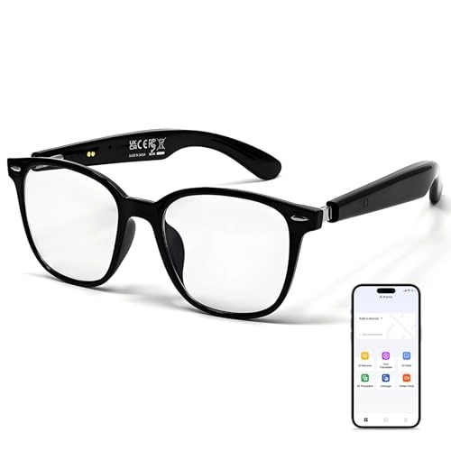 QT-35 - Bluetooth 5.4 140 Languages Black Frame Grey Lens