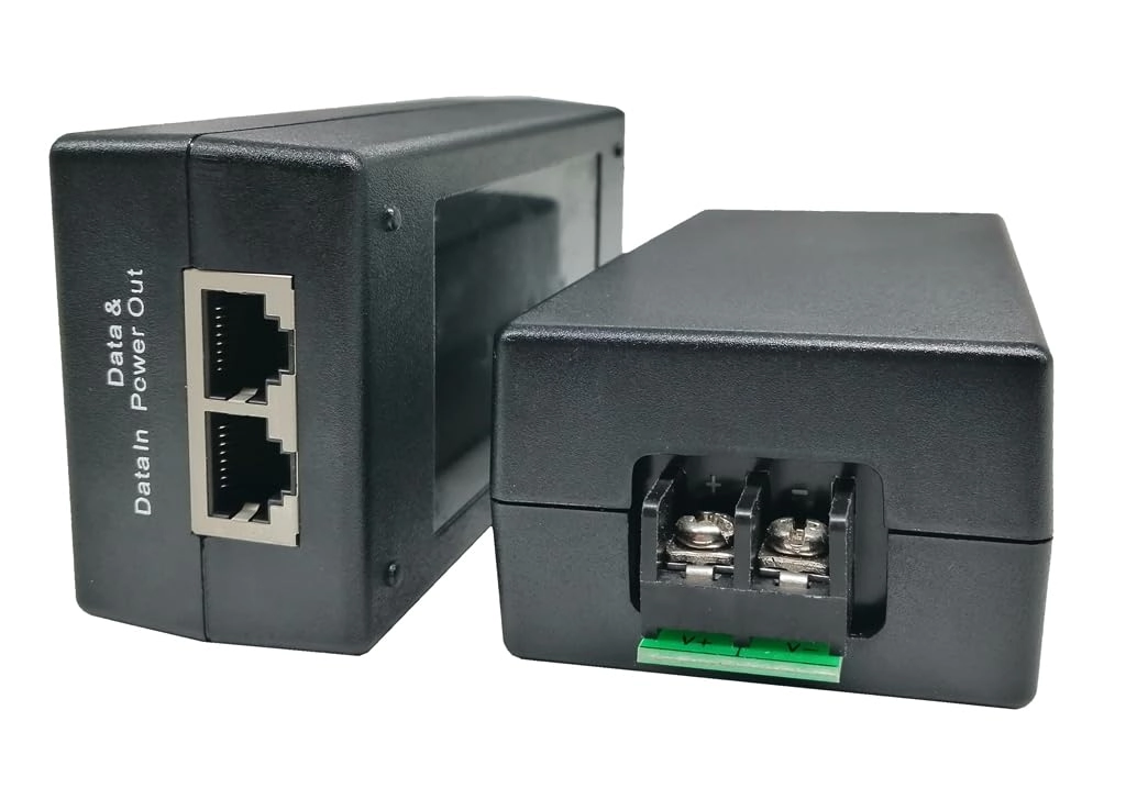 Gigabit PoE Injector - 24VDC 24W 1 RJ45 IEEE 802.3 10/100/1000