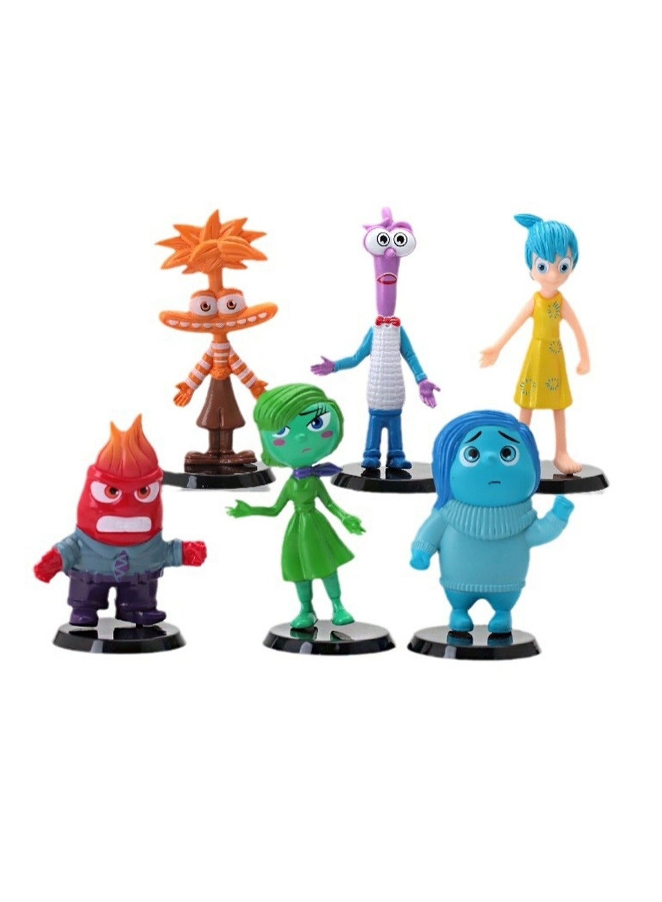 Generic Three-Dimensional Doll - Inside Out 6-piece PVC Set